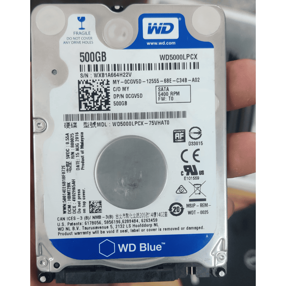 Pulled Out Laptop HDD's 